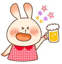 Every day rabbit. sticker #10403104