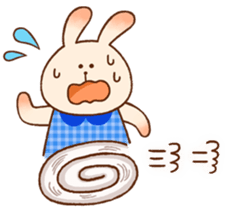 Every day rabbit. sticker #10403108