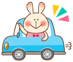 Every day rabbit. sticker #10403109