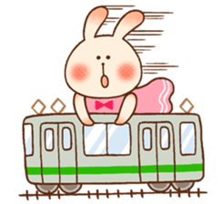 Every day rabbit. sticker #10403110