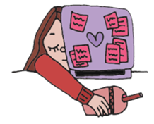 Goofy Girl , EMMA & BANA sticker #10403596