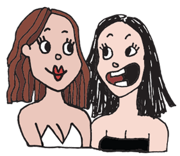 Goofy Girl , EMMA & BANA sticker #10403612