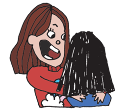 Goofy Girl , EMMA & BANA sticker #10403629