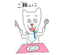 The dog's name is josephine. sticker #10403856