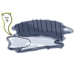 The dog's name is josephine. sticker #10403871