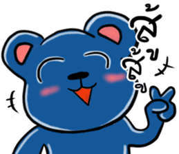 Yuppie blue bear sticker #10404187