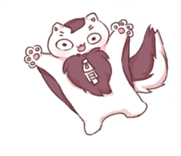 Costume of the flying squirrel? sticker #10405678