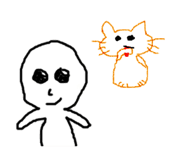 MY LIFE AND MY CAT sticker #10407435