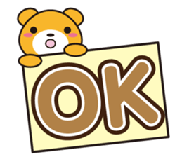 Feelings of bear-chan sticker #10407479