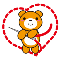 Feelings of bear-chan sticker #10407506