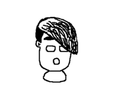 Checkers facial expressions sticker #10407648