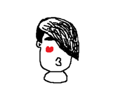 Checkers facial expressions sticker #10407651