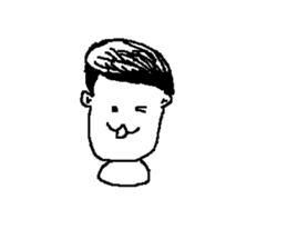 Checkers facial expressions sticker #10407653