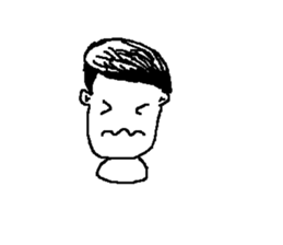 Checkers facial expressions sticker #10407658