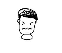 Checkers facial expressions sticker #10407658