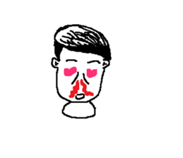 Checkers facial expressions sticker #10407665