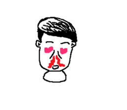 Checkers facial expressions sticker #10407665