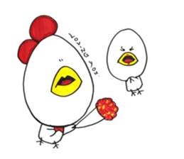 Life of chicken. Oh..so cute. sticker #10407687