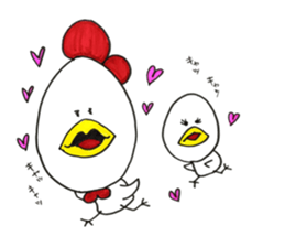 Life of chicken. Oh..so cute. sticker #10407689
