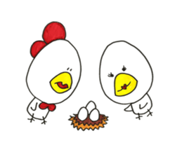 Life of chicken. Oh..so cute. sticker #10407690