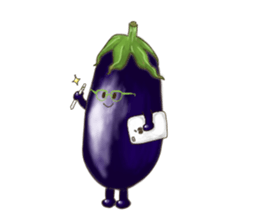 sweet vegetables and fruits sticker #10408035