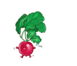 sweet vegetables and fruits sticker #10408049