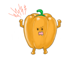 sweet vegetables and fruits sticker #10408055