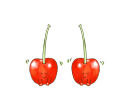 sweet vegetables and fruits sticker #10408063