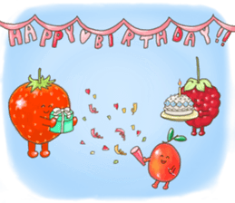 sweet vegetables and fruits sticker #10408071
