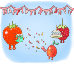 sweet vegetables and fruits sticker #10408071