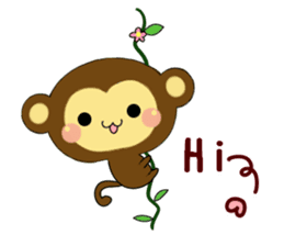 Spring monkey (Chinese) sticker #10408552