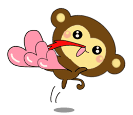 Spring monkey (Chinese) sticker #10408571