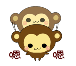Spring monkey (Chinese) sticker #10408586