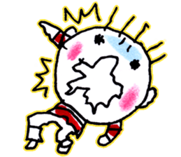 Matsuoka and funny creatures3 sticker #10408918