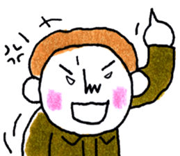 Matsuoka and funny creatures3 sticker #10408923