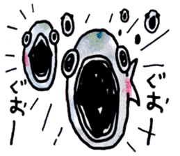 Matsuoka and funny creatures3 sticker #10408930