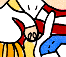 Matsuoka and funny creatures3 sticker #10408951