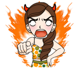 Yuri Retro style sticker #10409038