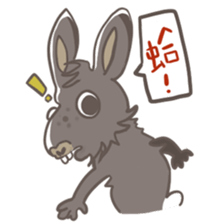 Big Black Rabbit sticker #10409392