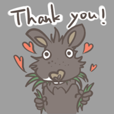 Big Black Rabbit sticker #10409393