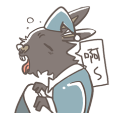 Big Black Rabbit sticker #10409394