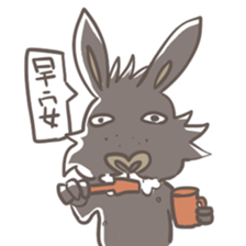Big Black Rabbit sticker #10409399