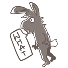 Big Black Rabbit sticker #10409401