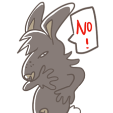 Big Black Rabbit sticker #10409414