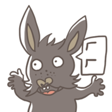 Big Black Rabbit sticker #10409419
