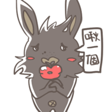 Big Black Rabbit sticker #10409428