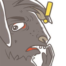 Big Black Rabbit sticker #10409429