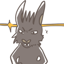 Big Black Rabbit sticker #10409430
