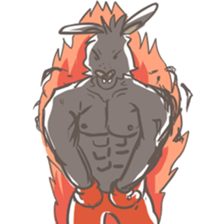 Big Black Rabbit sticker #10409431