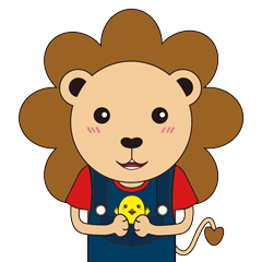 The floret lion and chick